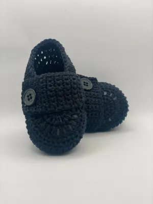 0-3 Month Black Shoe