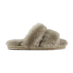 2 Stripe Slide Slipper in Grey
