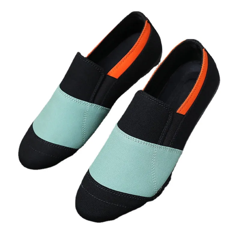 2024 summer new bean shoes men's Korean version of a hundred lazy shoes a foot of social tide shoes casual breathable cloth shoes