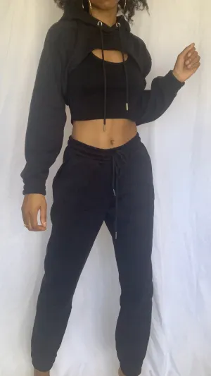 3-Peat Sweatsuit | Black