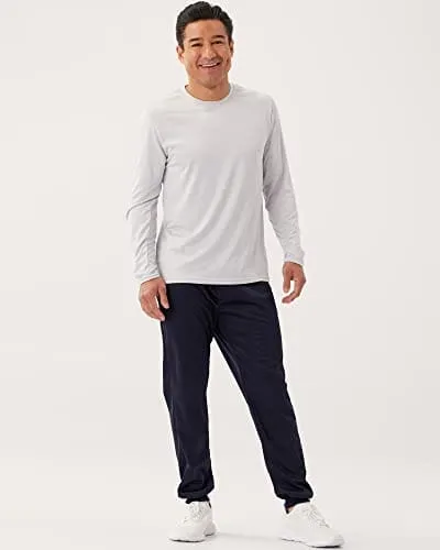 4 Pack:Mens Long Sleeve T-Shirt Workout Clothes Quick Dry Fit Gym Tee Shirt Athletic Active Performance Casual Moisture Wicking Exercise Clothing Running Cool Sport Training Undershirt Top-Set 6,S