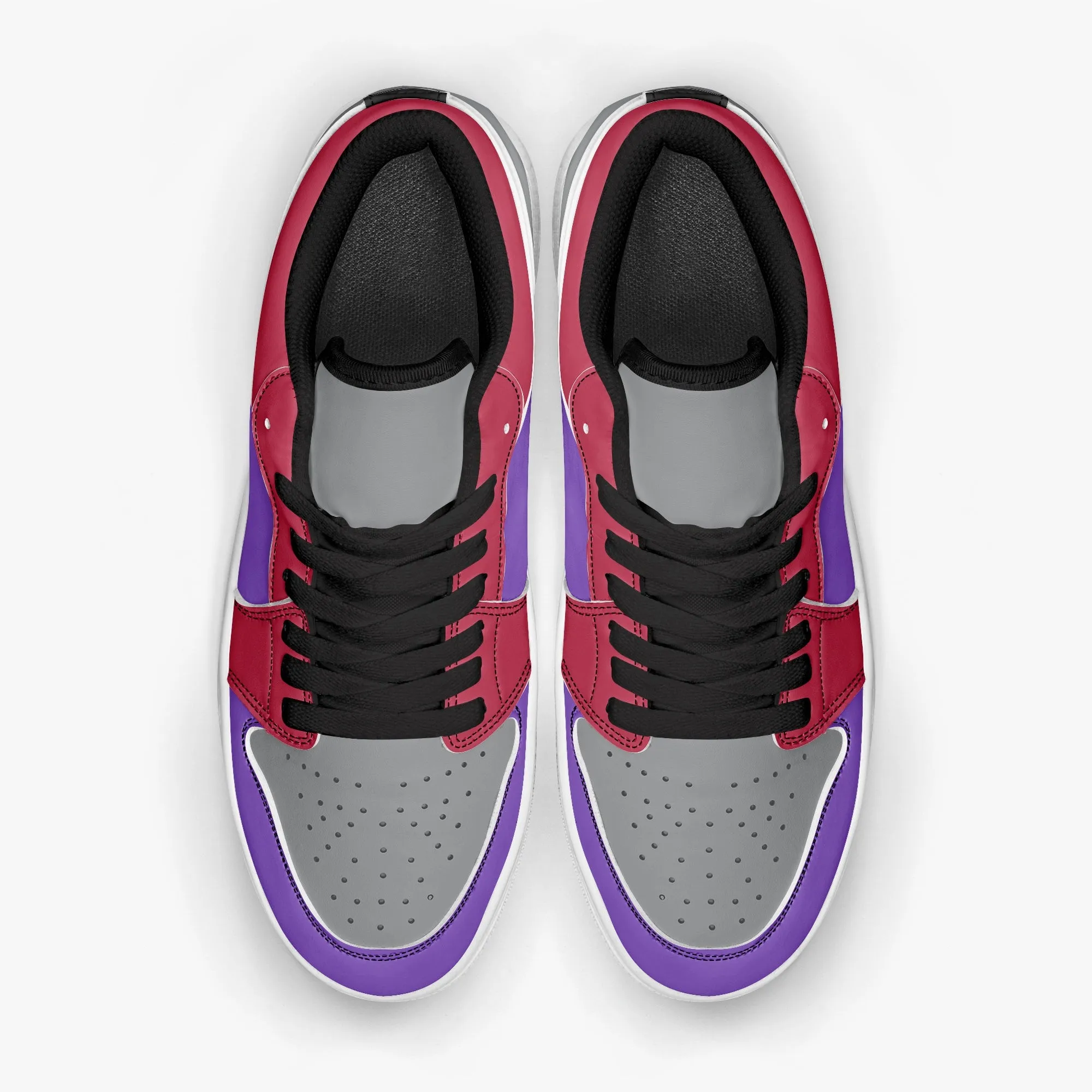 416 Retro Men's Low-Top Leather Basketball Shoes by Niche Era
