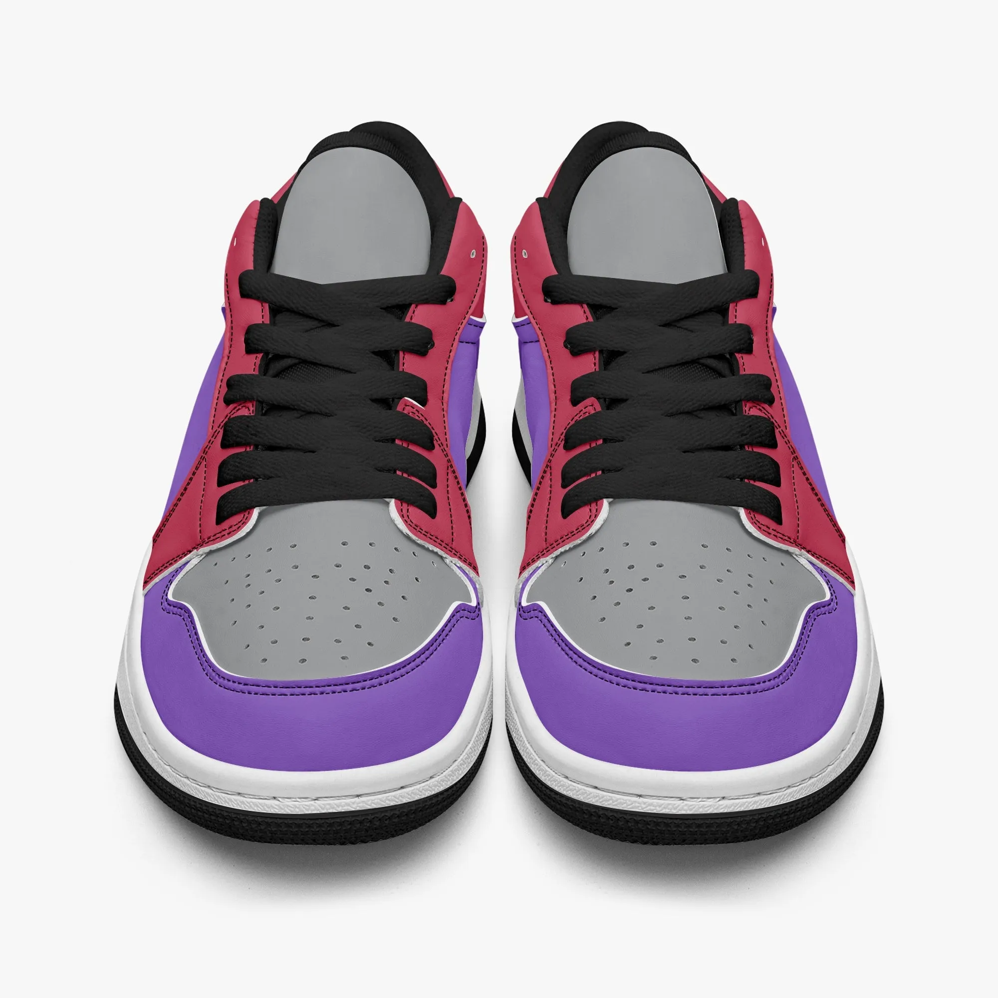 416 Retro Men's Low-Top Leather Basketball Shoes by Niche Era