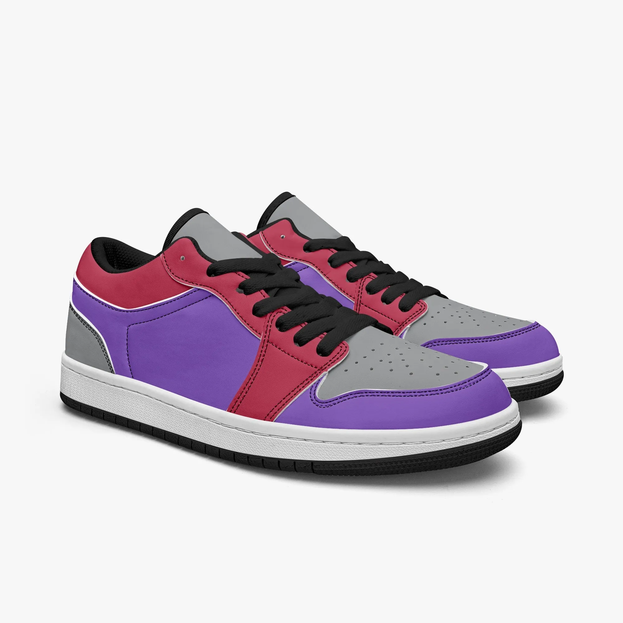 416 Retro Men's Low-Top Leather Basketball Shoes by Niche Era