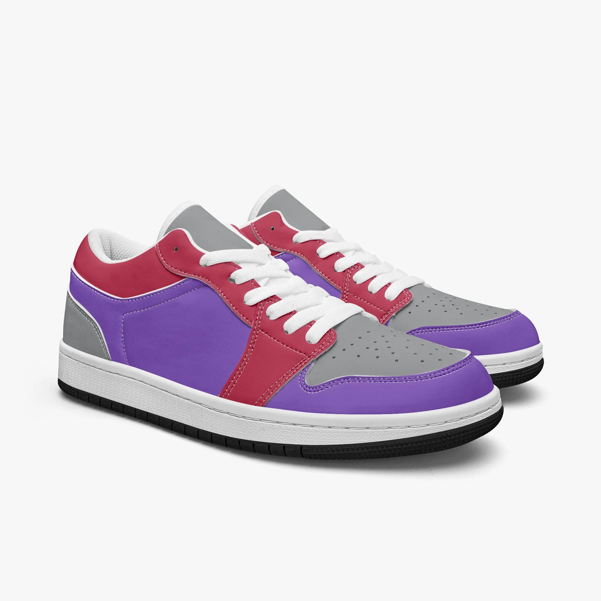 416 Retro Men's Low-Top Leather Basketball Shoes by Niche Era