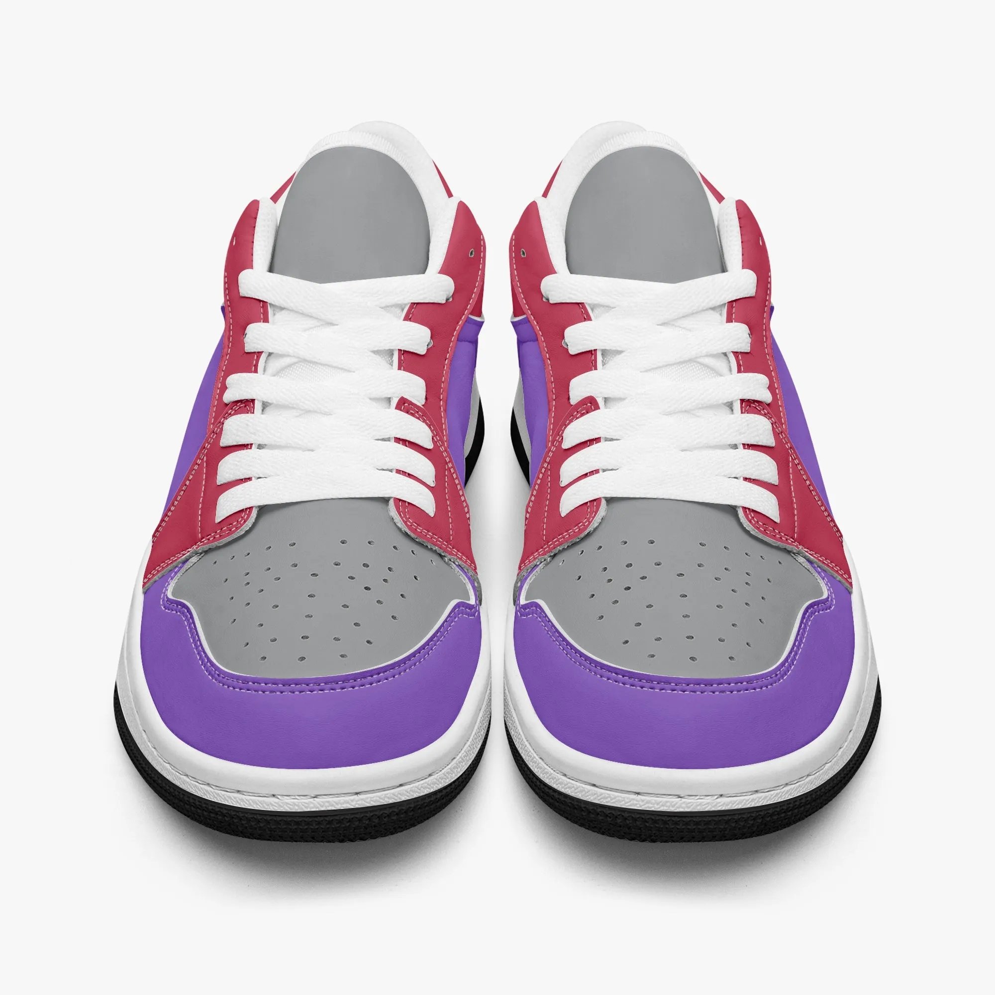416 Retro Men's Low-Top Leather Basketball Shoes by Niche Era