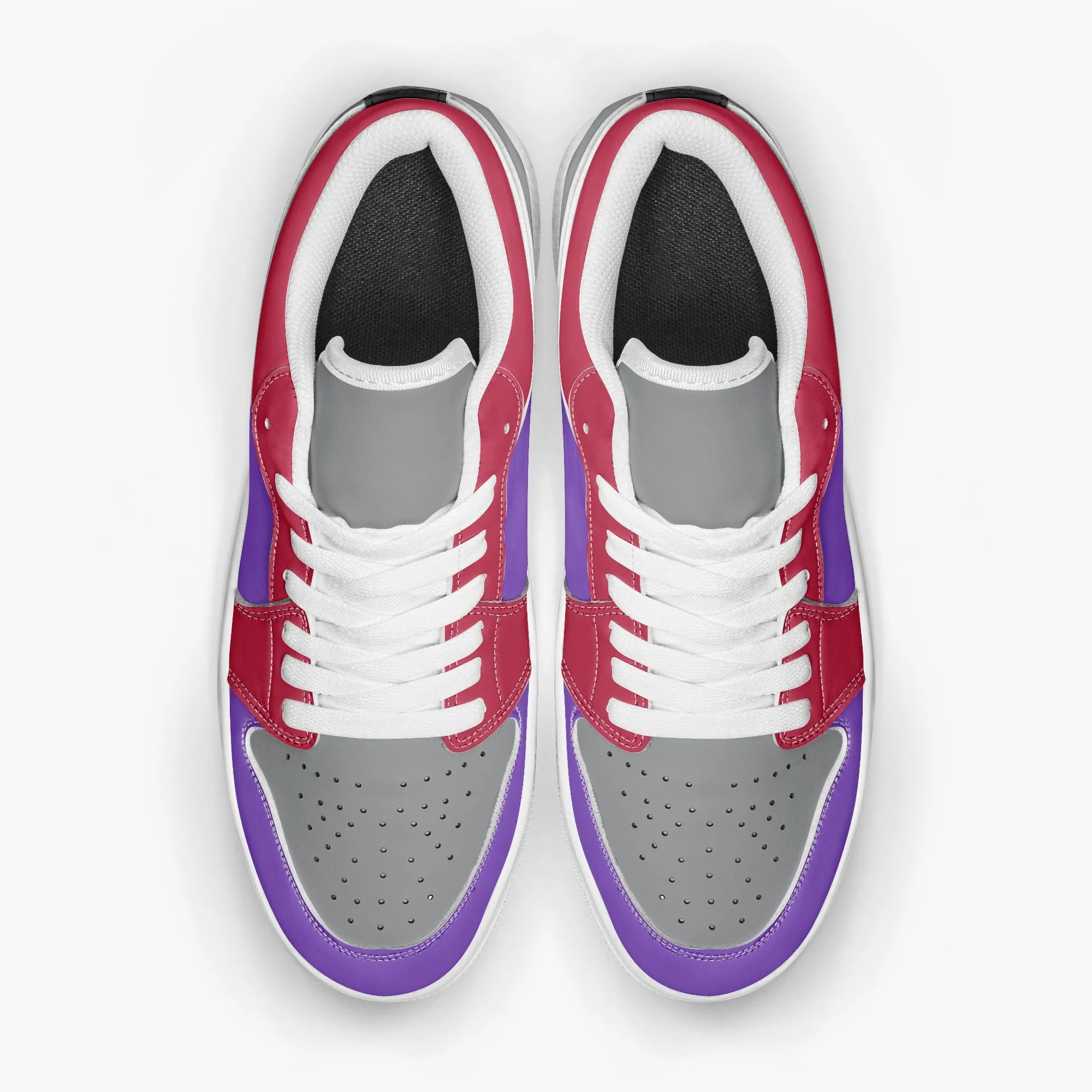 416 Retro Men's Low-Top Leather Basketball Shoes by Niche Era
