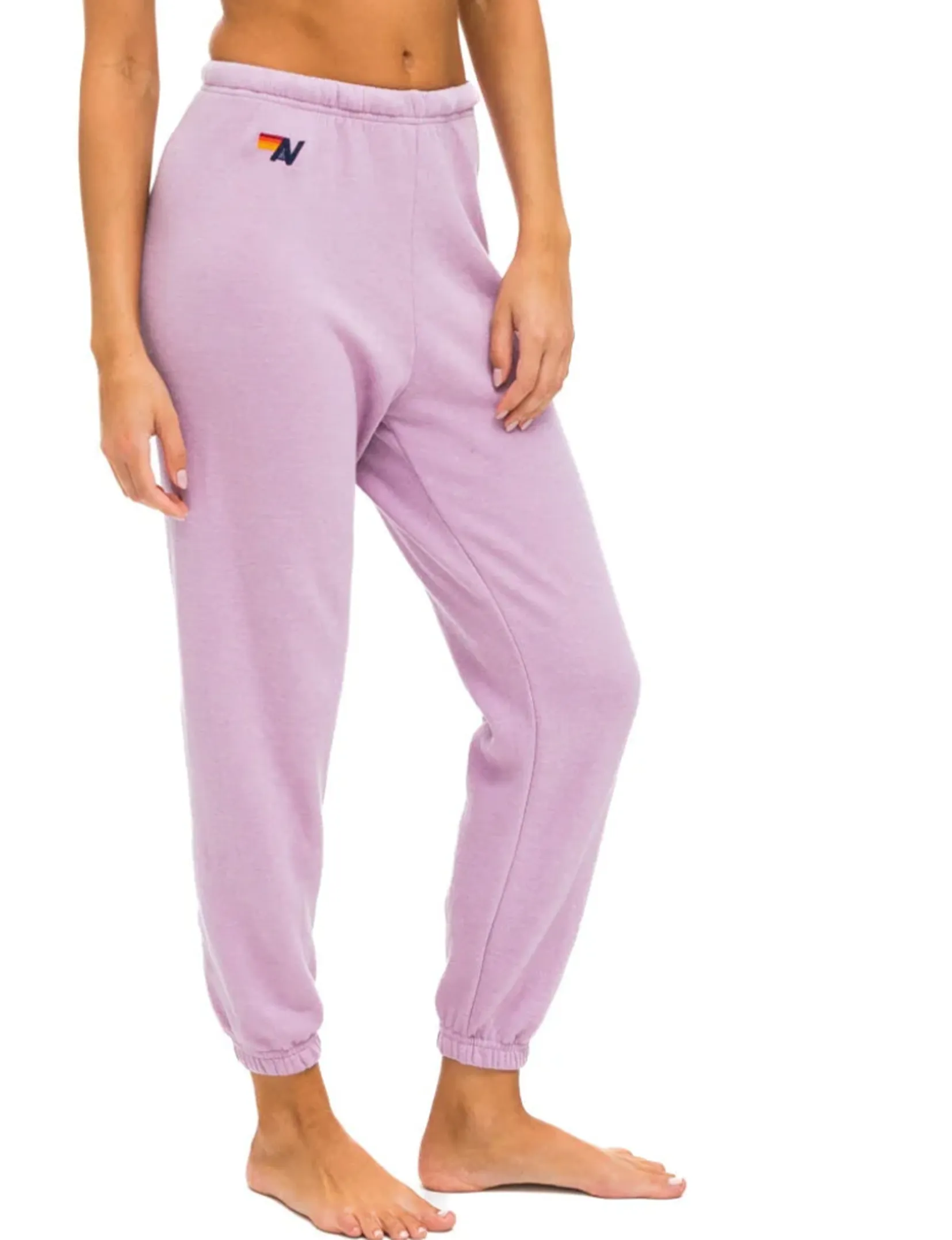 5 Stripe Sweatpants, Mauve/Pink Green