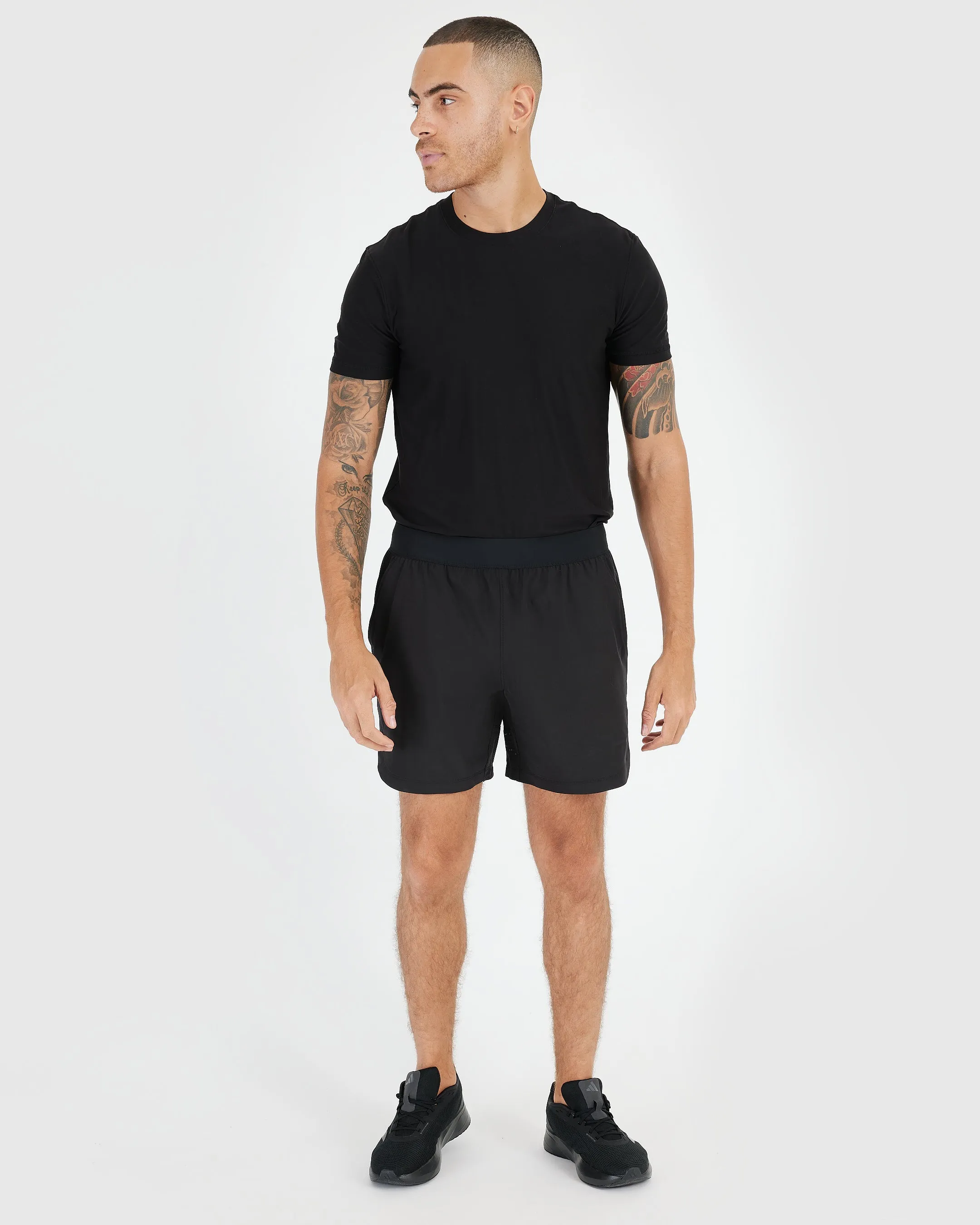 7" Black Active Training Shorts 2.0