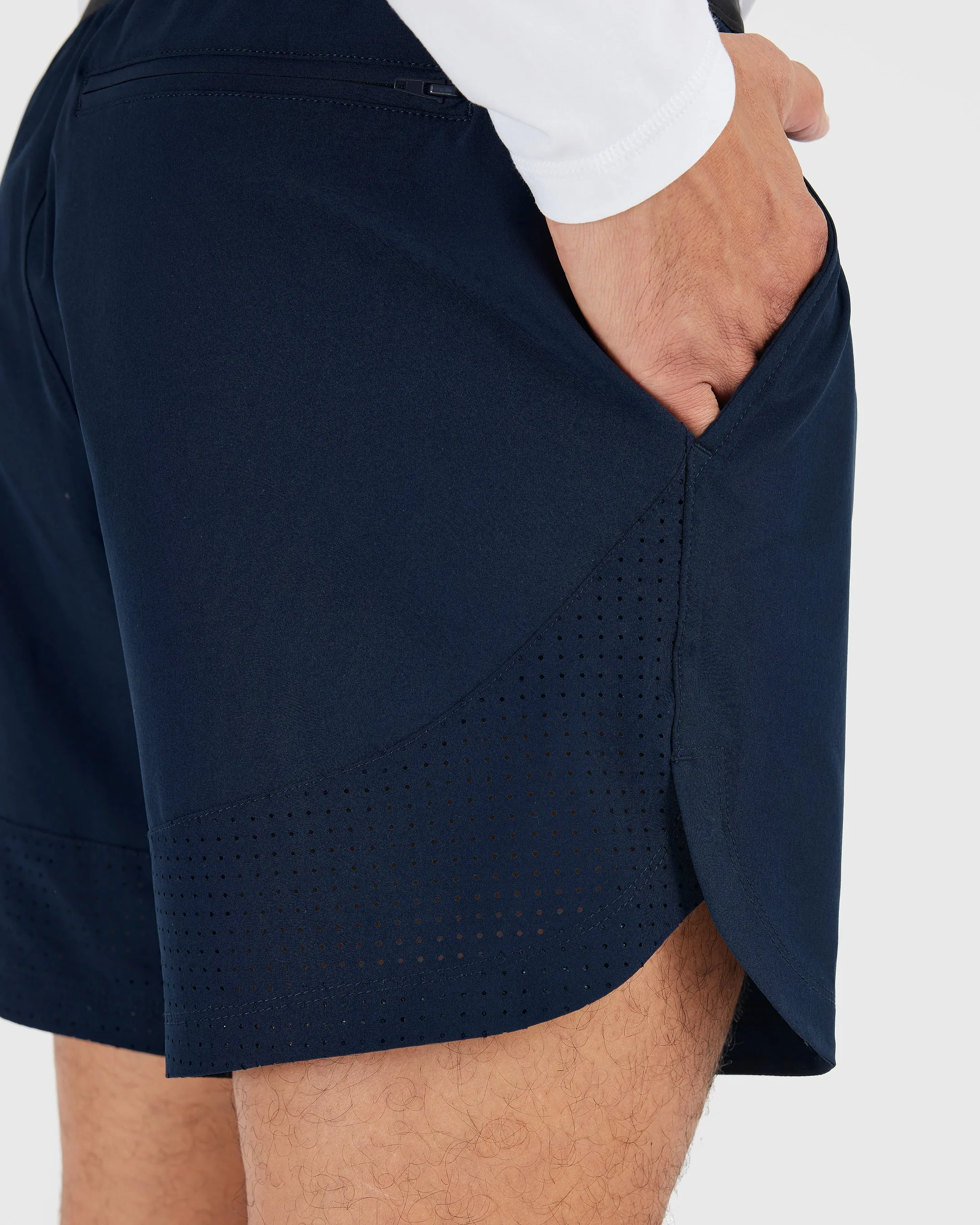 7" Navy Active Training Shorts 2.0