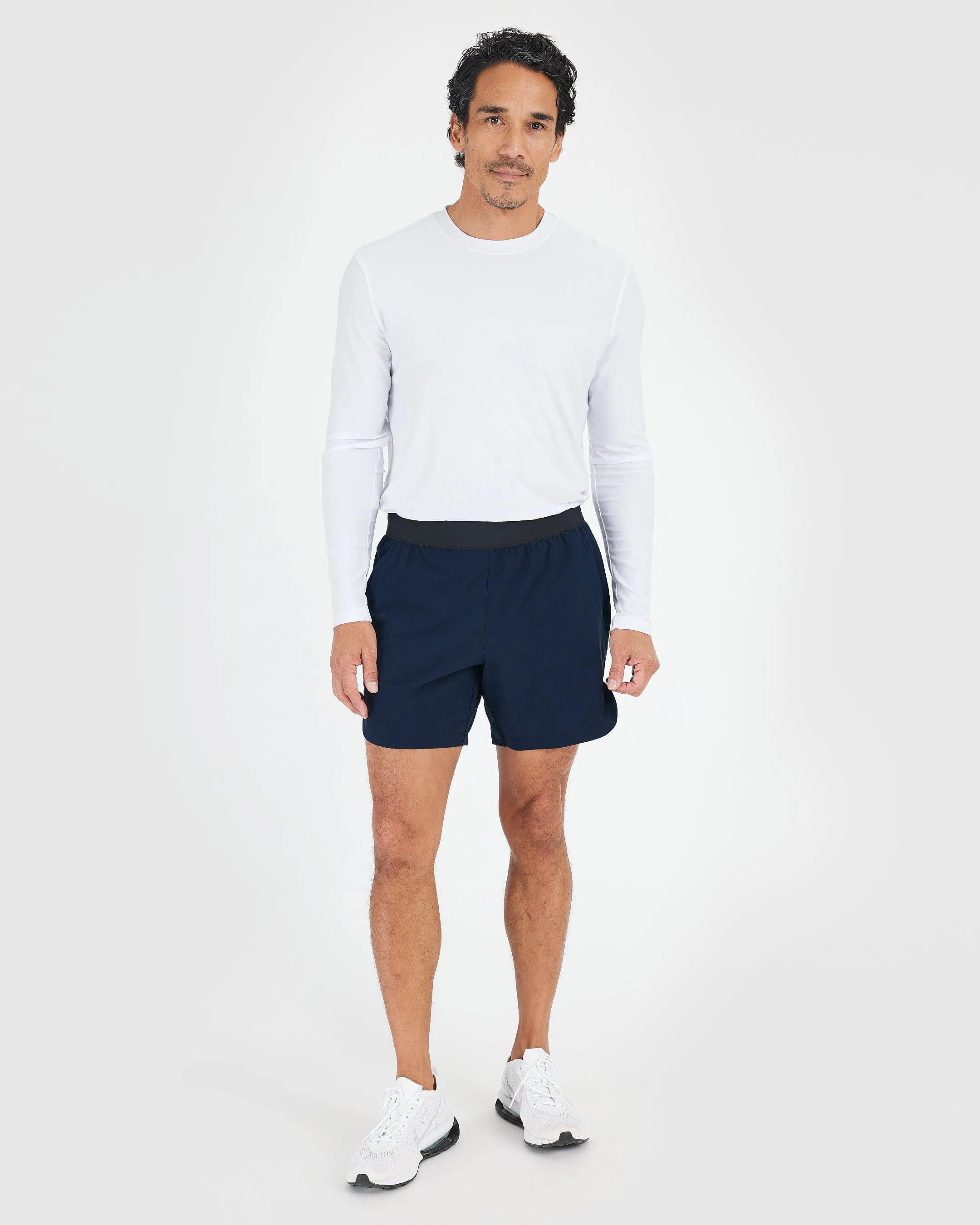 7" Navy Active Training Shorts 2.0