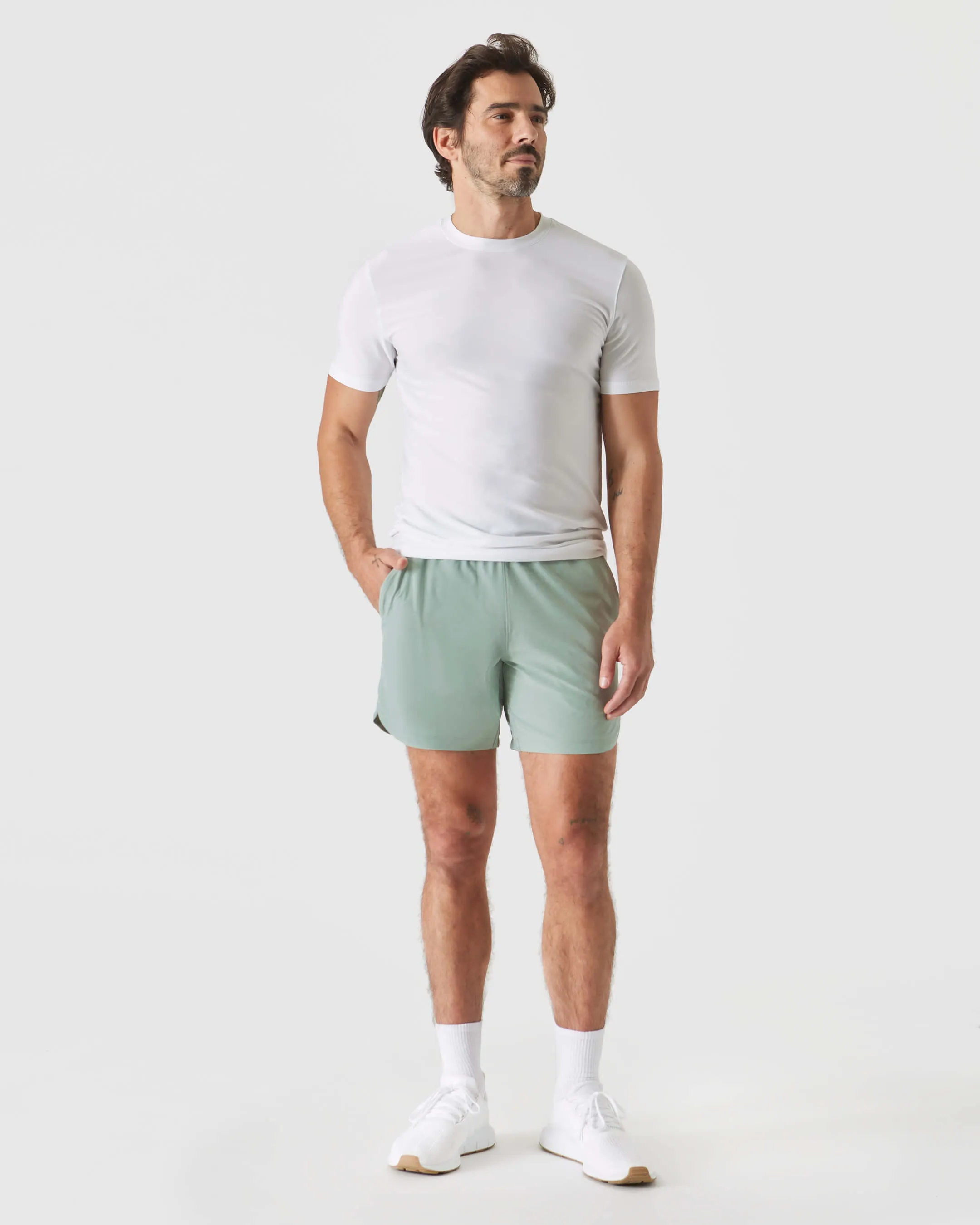 7" Slate Green Active Training Shorts 2.0
