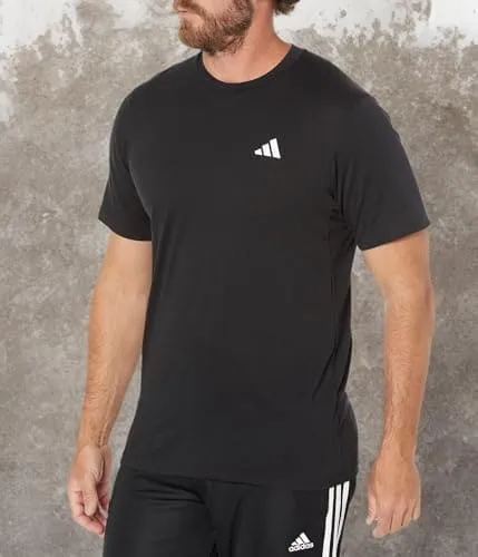 adidas Men's Essentials Feel Ready Training T-Shirt, Black/White