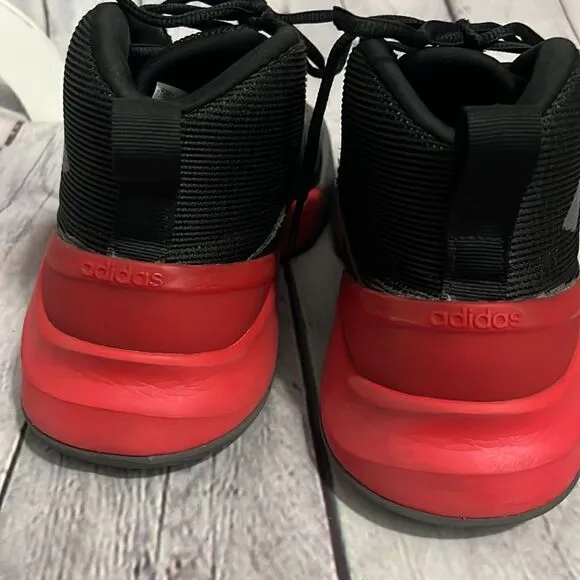 Adidas Own The Game Mens Basketball Shoes - Black Red - Size 9.5