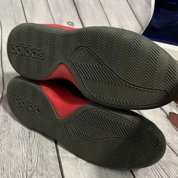 Adidas Own The Game Mens Basketball Shoes - Black Red - Size 9.5