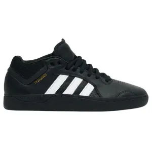 Adidas Tyshawn Leather Skate Shoes | Core Black, Footwear White & Gold Metallic