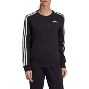 Adidas Women's 3 Stripe Crewneck Fitness Training Pullover Sweatshirt