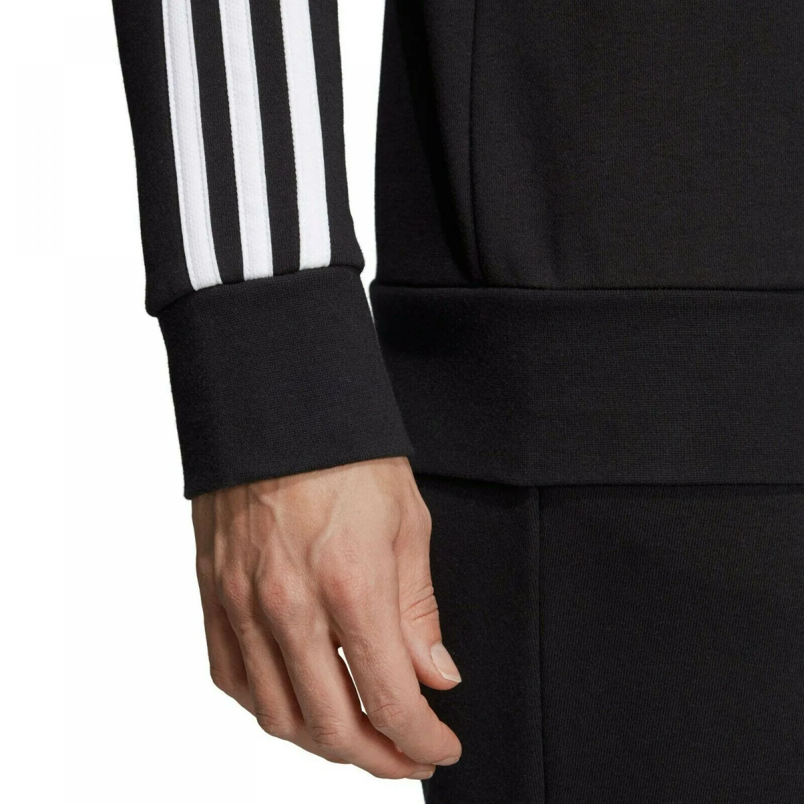 Adidas Women's 3 Stripe Crewneck Fitness Training Pullover Sweatshirt