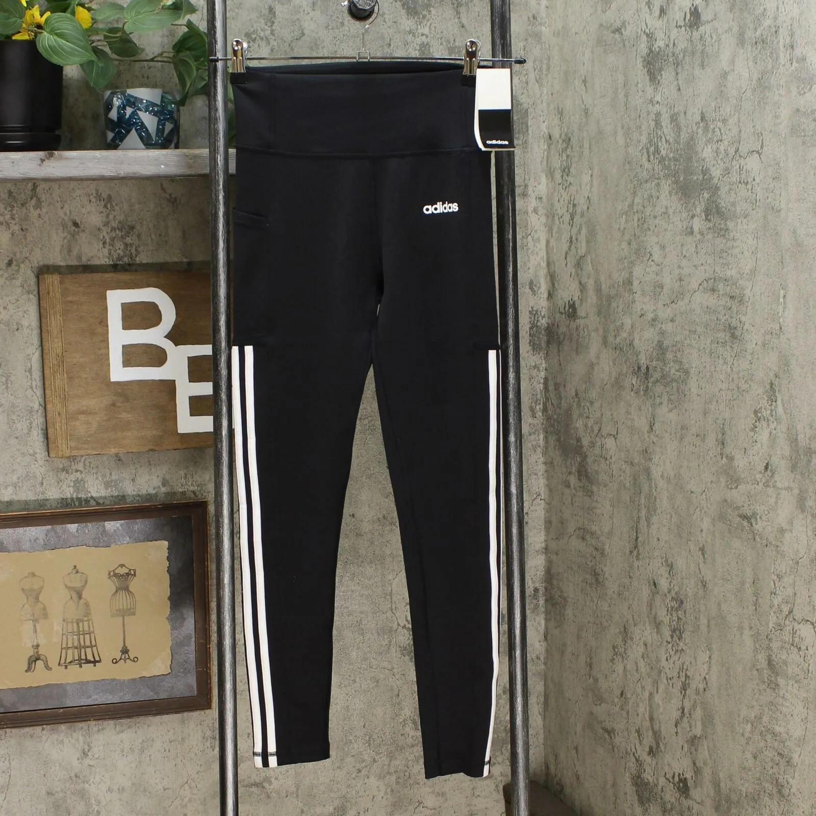 Adidas Women's High Waisted 3 Stripes 7/8 Training Tights