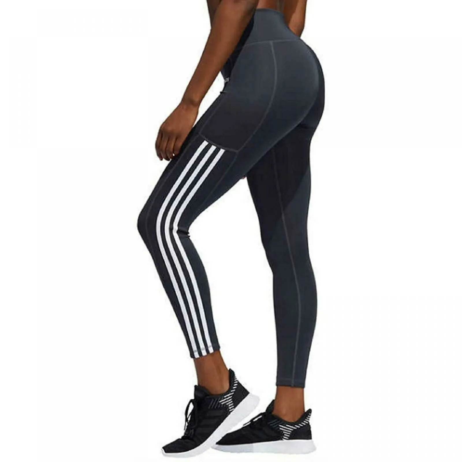 Adidas Women's High Waisted 3 Stripes 7/8 Training Tights