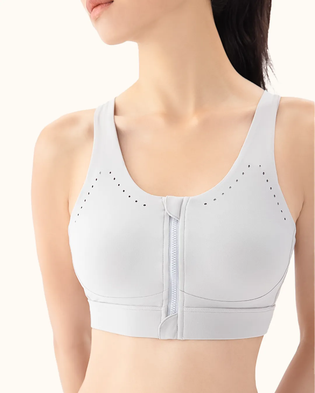 Air Front Zip Sports Bras