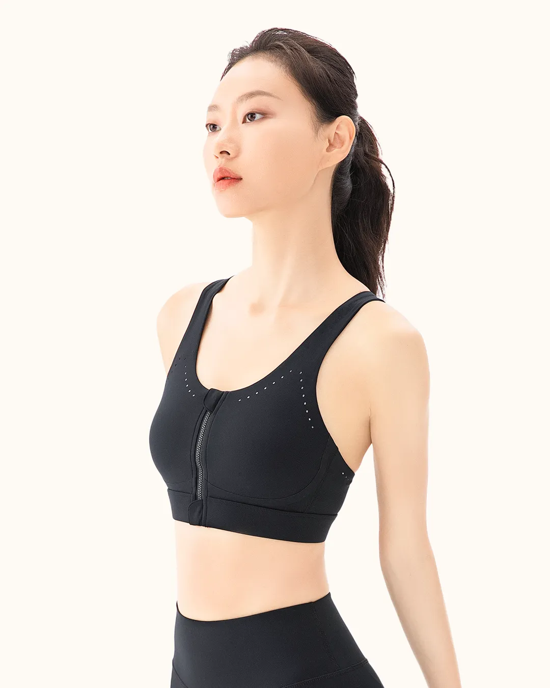 Air Front Zip Sports Bras