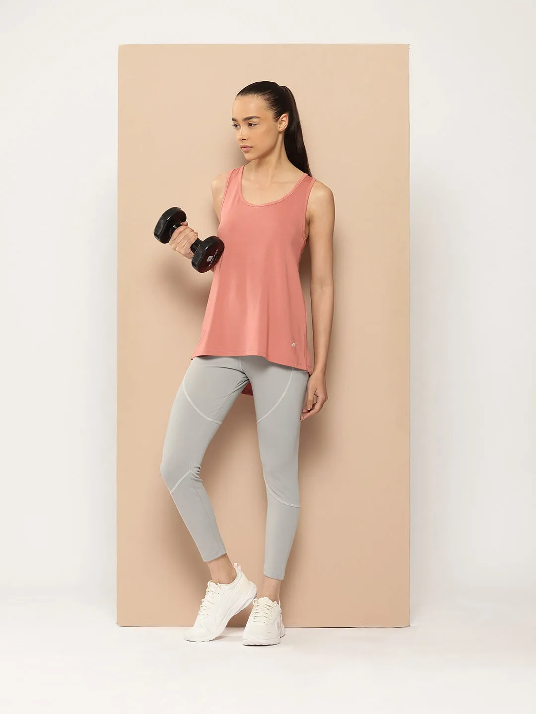 Alcis Women Solid Dry Tech Slim Fit T-shirt