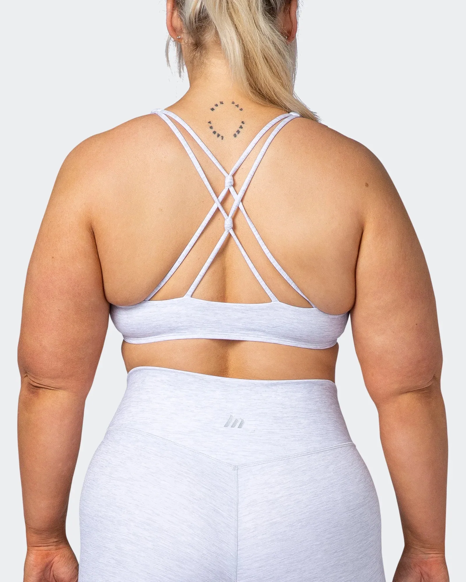 Align Bralette - White Grey Marl