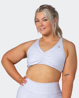 Align Bralette - White Grey Marl