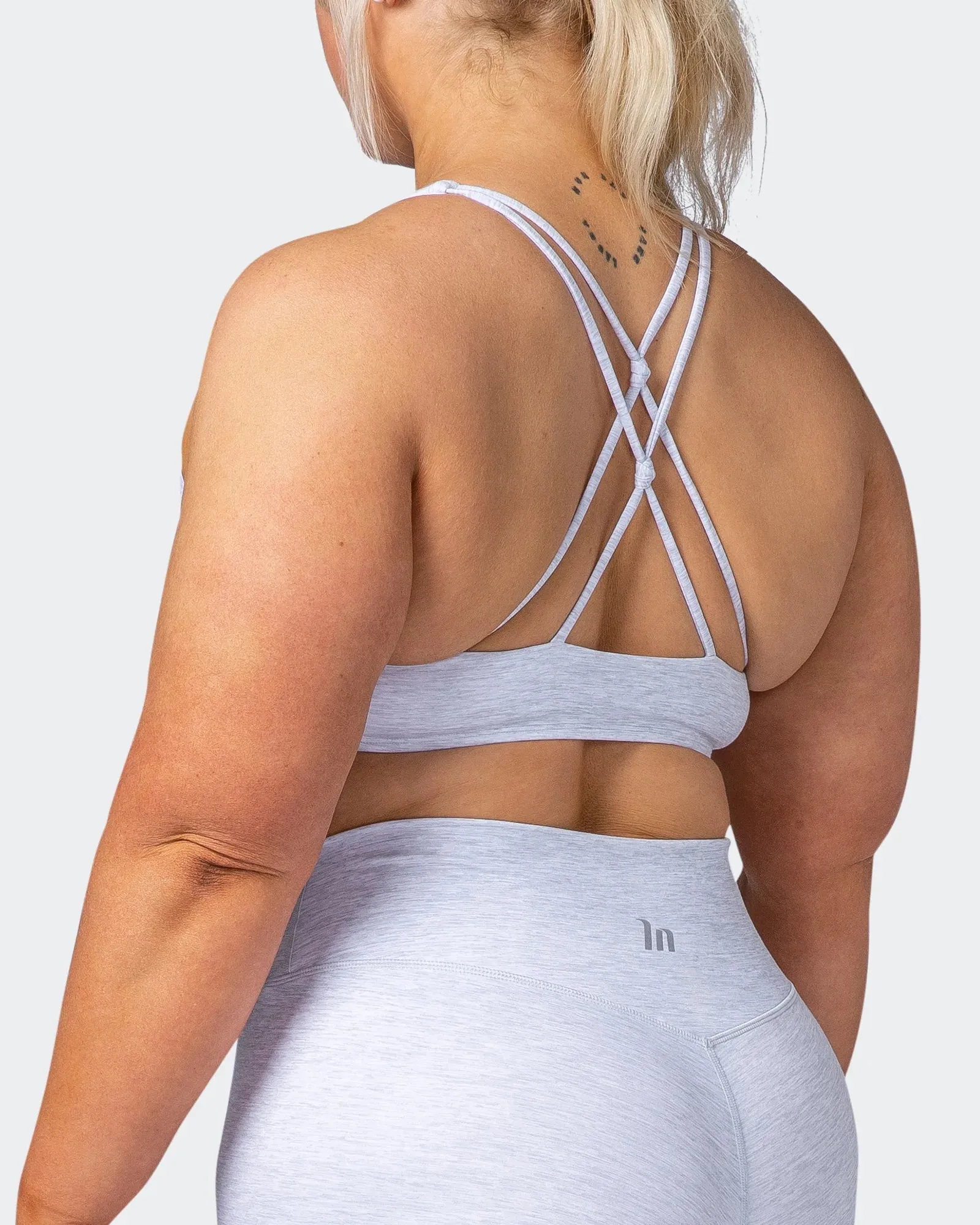 Align Bralette - White Grey Marl
