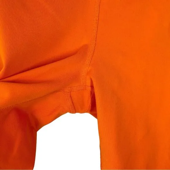 Alo Yoga Women's Orange High Waist Cycle Biker Shorts - XS