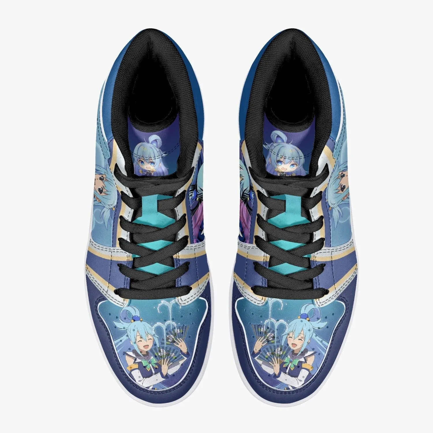 Aqua Konosuba Mid 1 Basketball Shoes