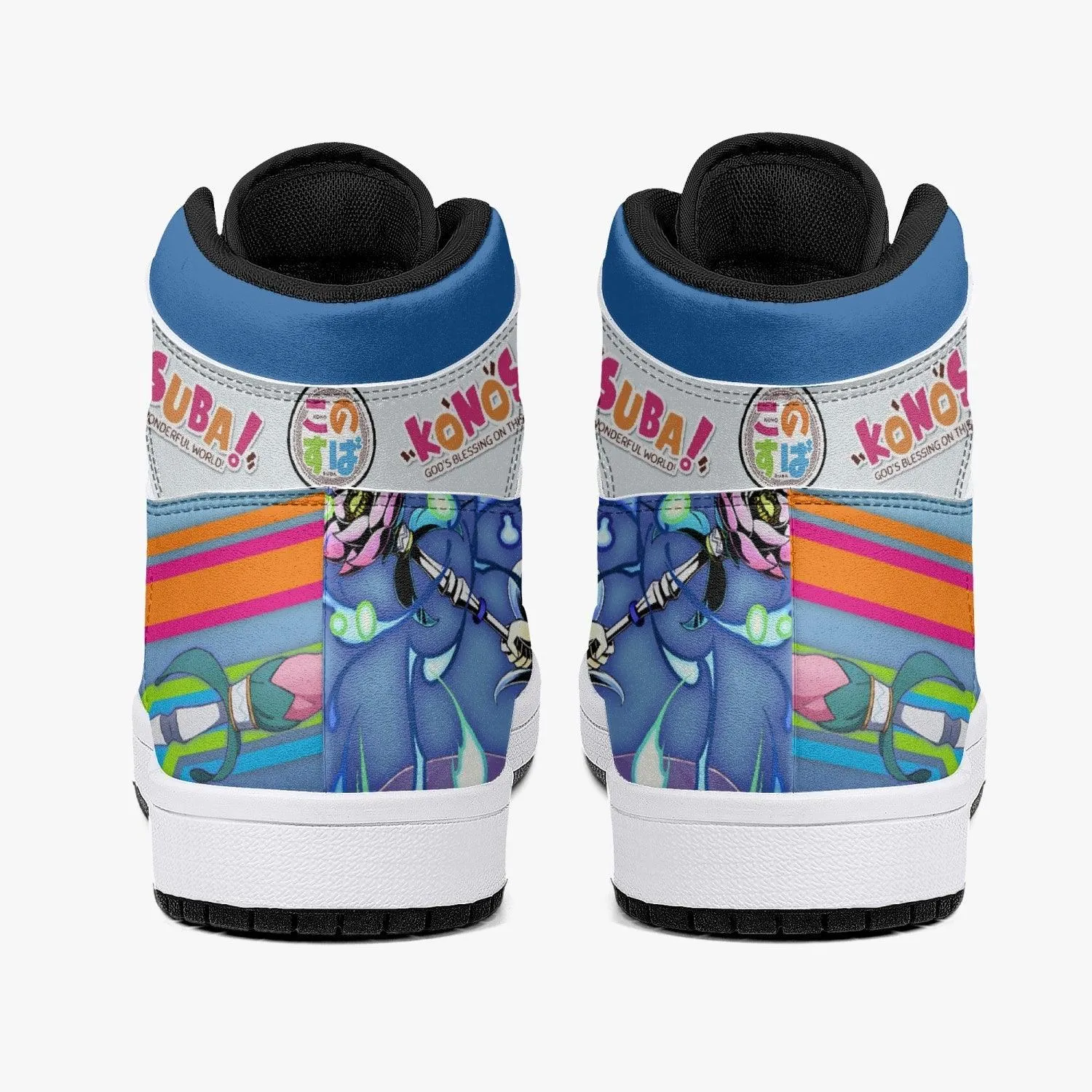 Aqua Konosuba Mid 1 Basketball Shoes