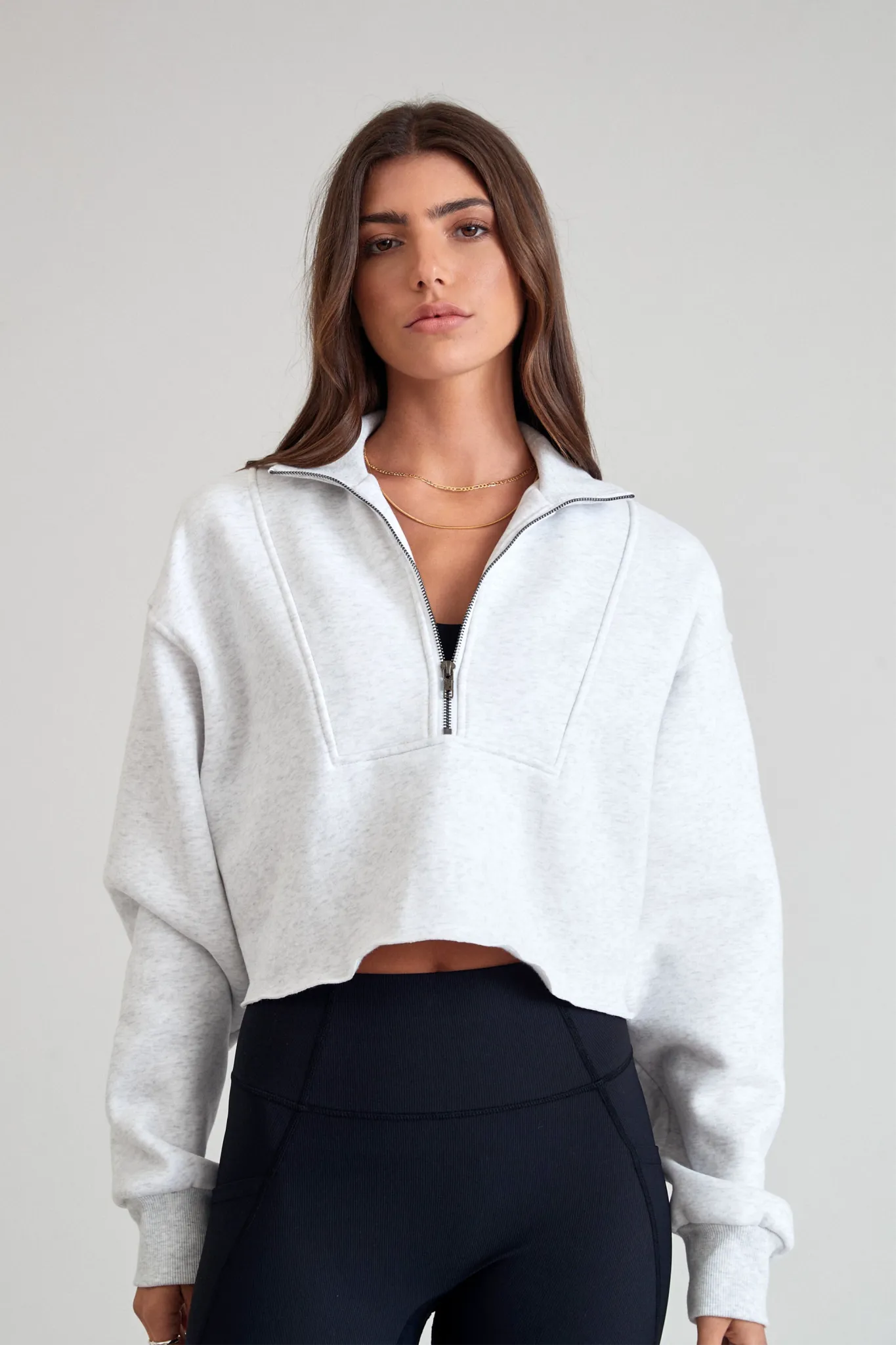 Arlo Crop 1/2 Zip Sweater