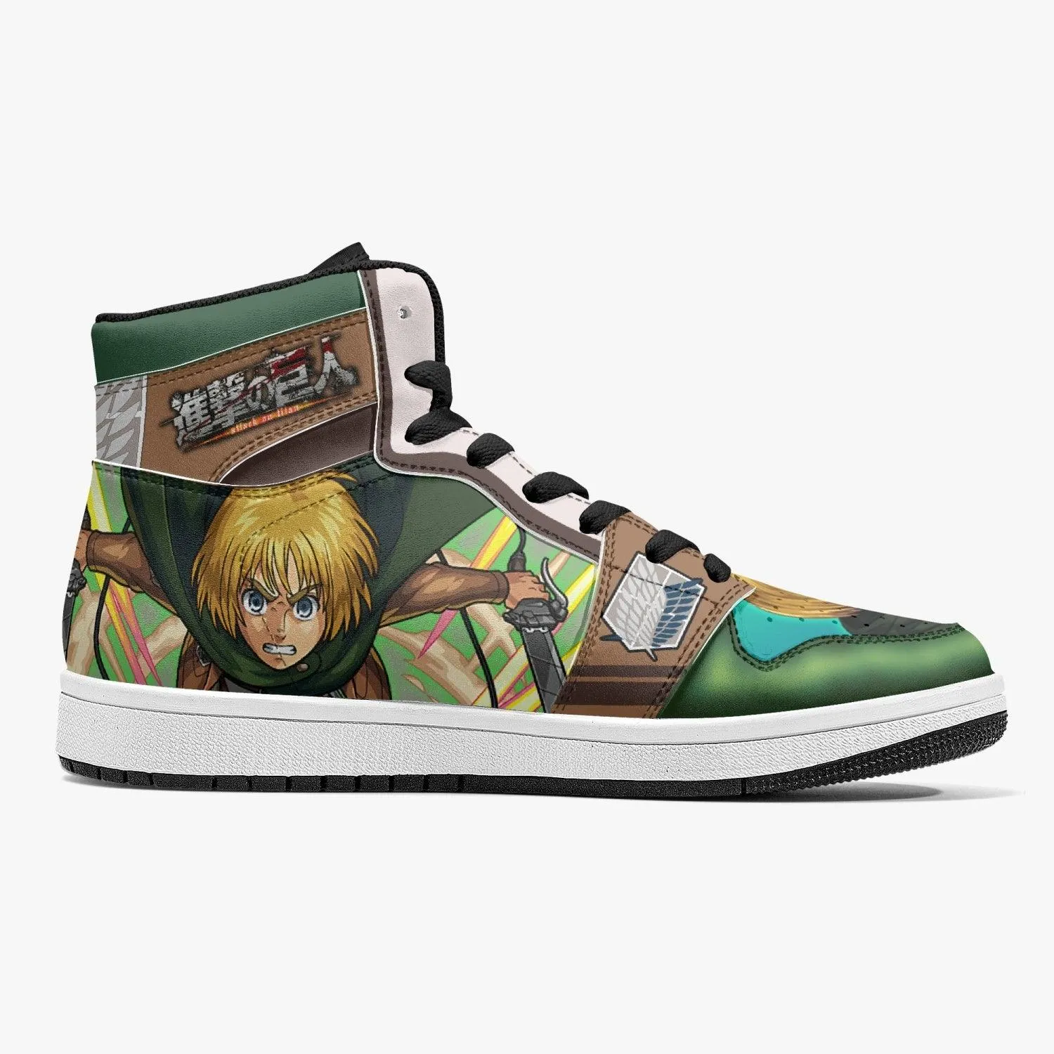 Armin Arlert Survey Corps Shingeki no Kyojin V2 Mid 1 Basketball Shoes