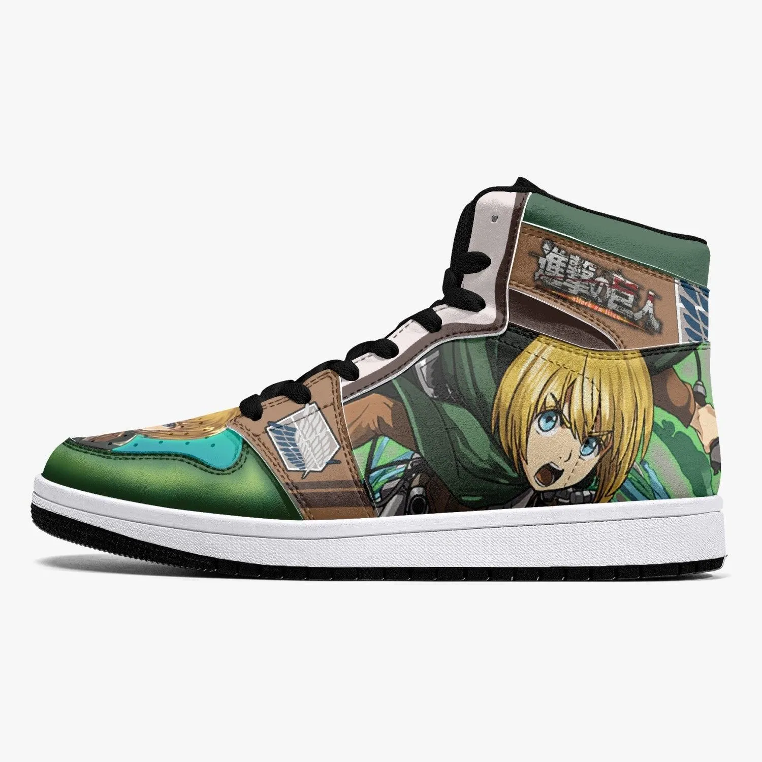 Armin Arlert Survey Corps Shingeki no Kyojin V2 Mid 1 Basketball Shoes