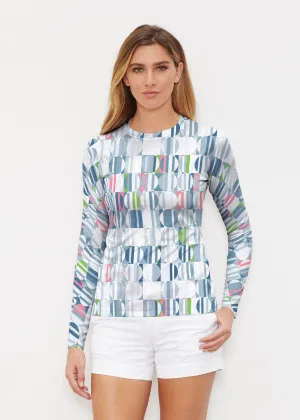 Around We Go (8012) ~ Long Sleeve Rash Guard
