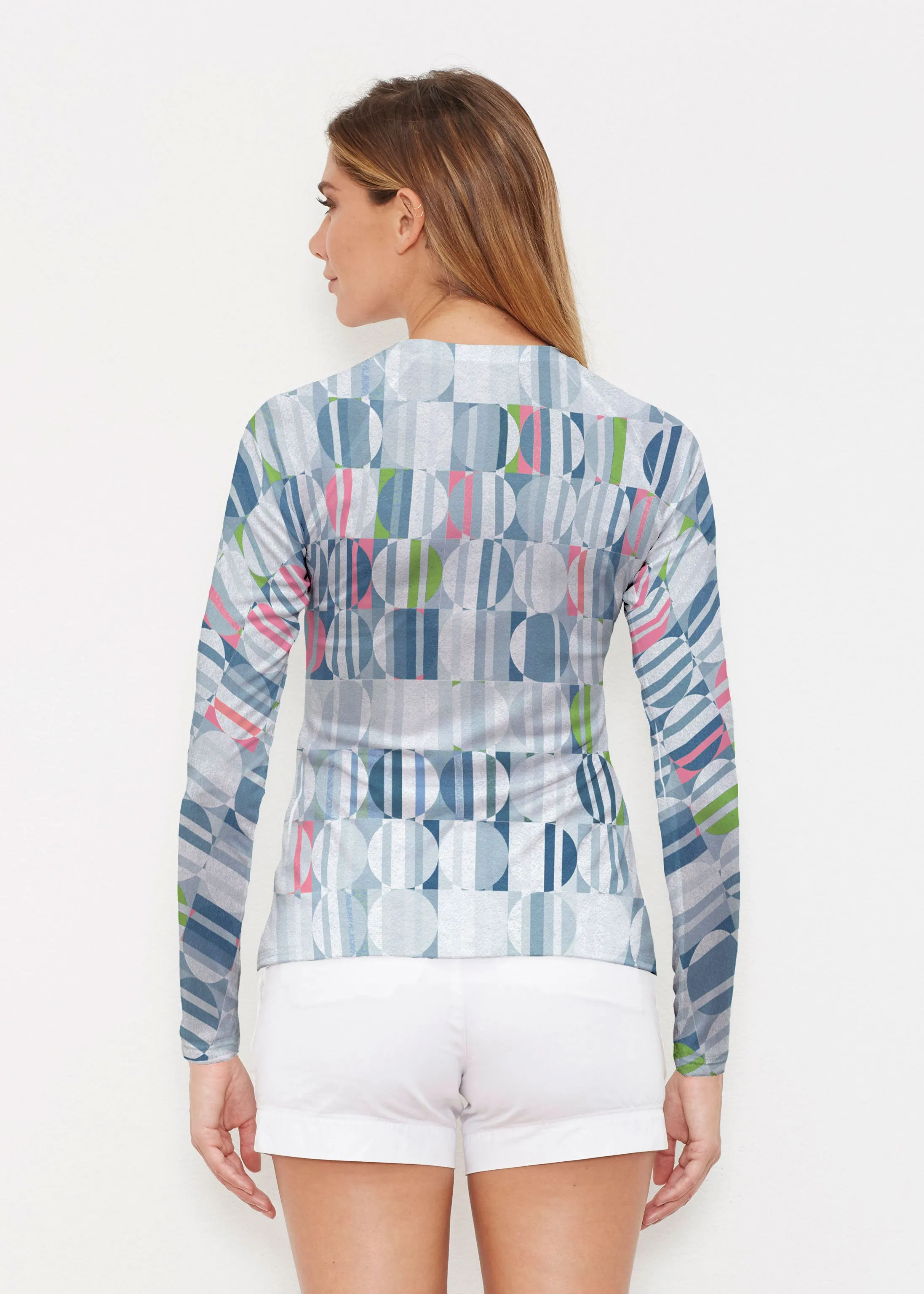 Around We Go (8012) ~ Long Sleeve Rash Guard