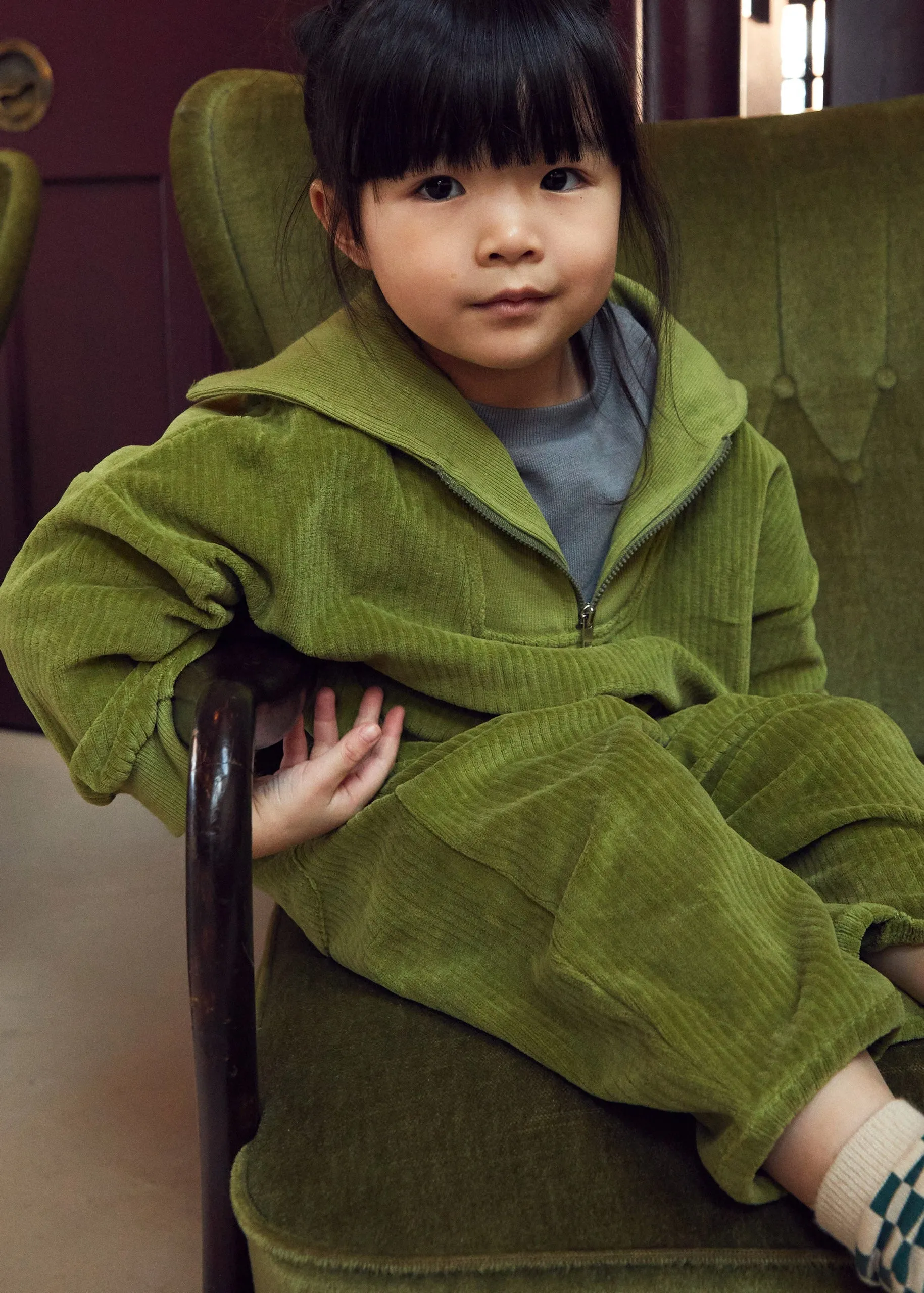 Ash Cord Sweater Moss