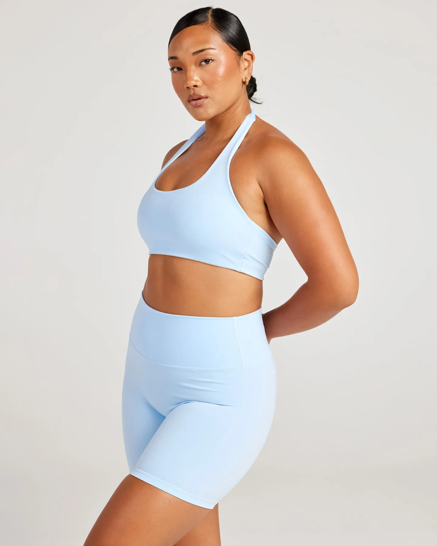 Aura Halter V2 Bra - Blue