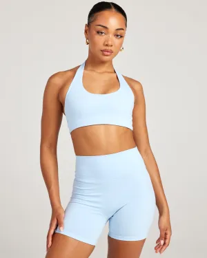 Aura Halter V2 Bra - Blue