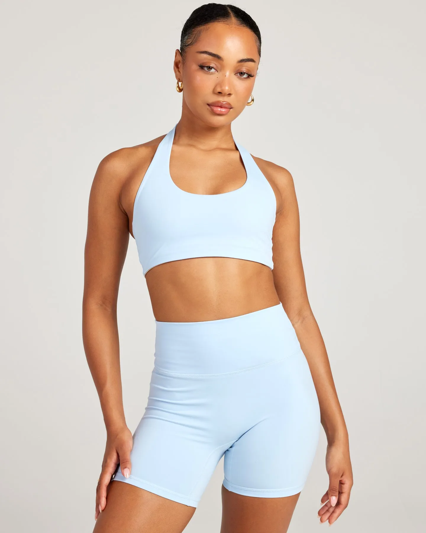 Aura Halter V2 Bra - Blue