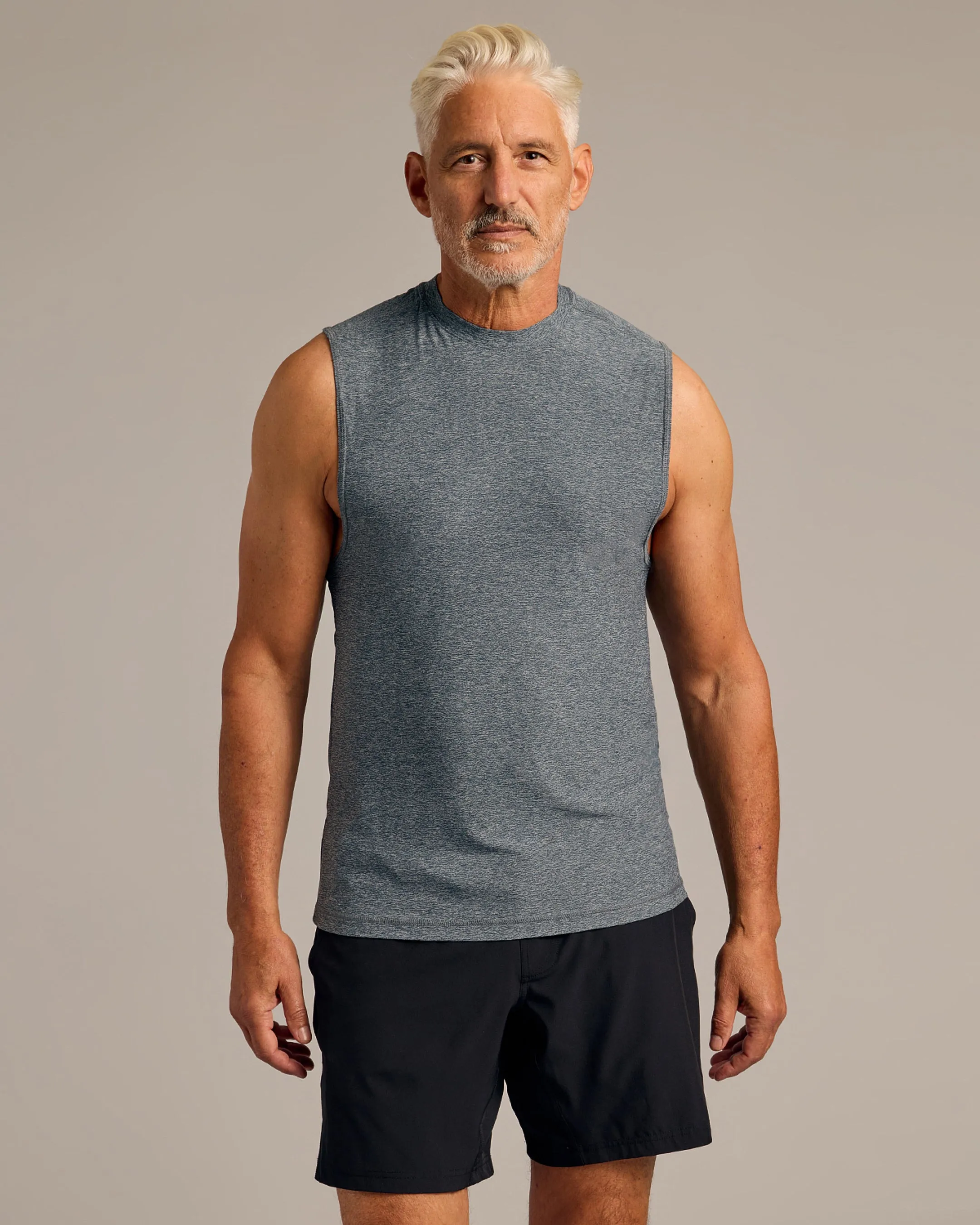 Baltic & Heather Navy Sleeveless Active Muscle Tee 2-Pack