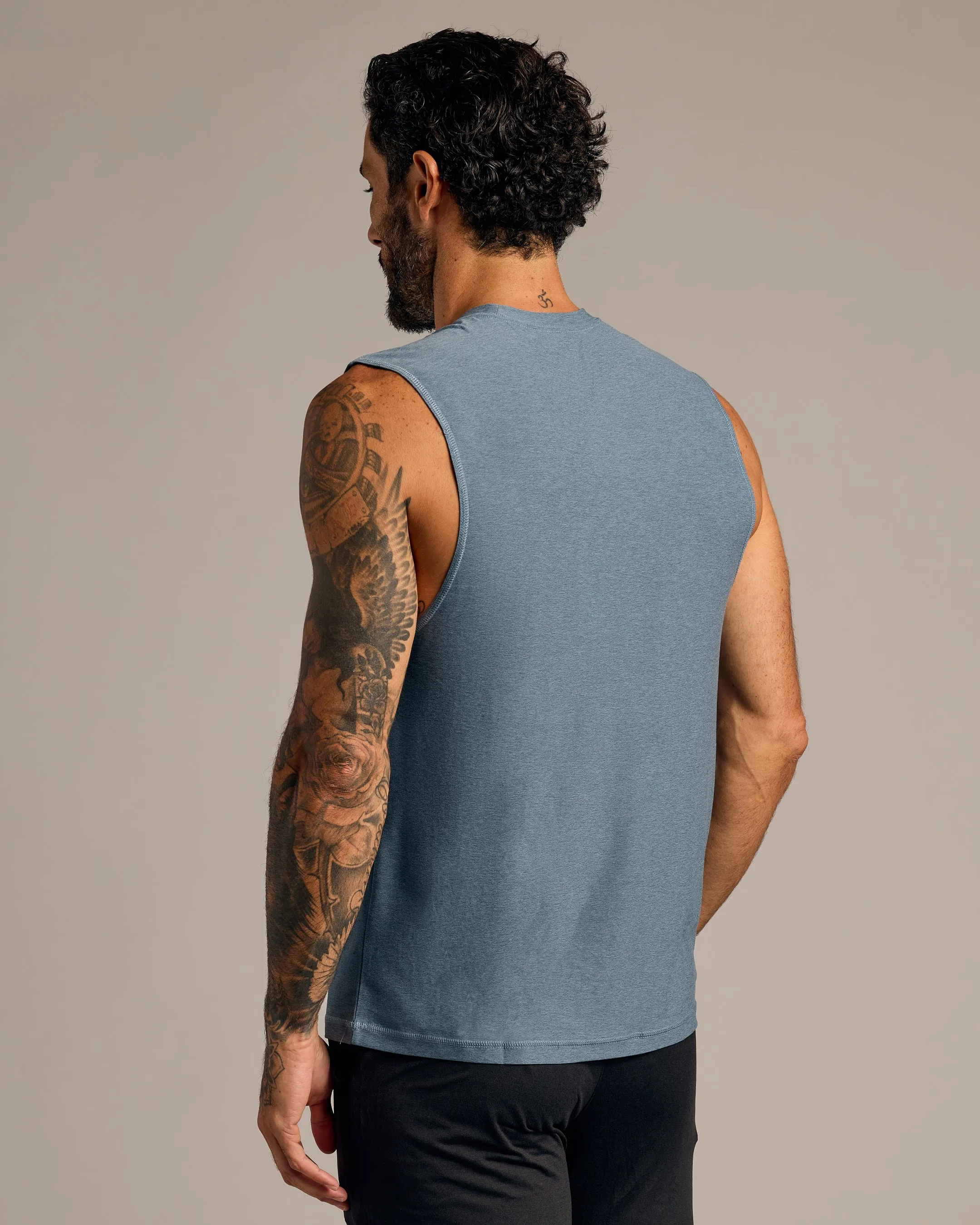Baltic & Heather Navy Sleeveless Active Muscle Tee 2-Pack