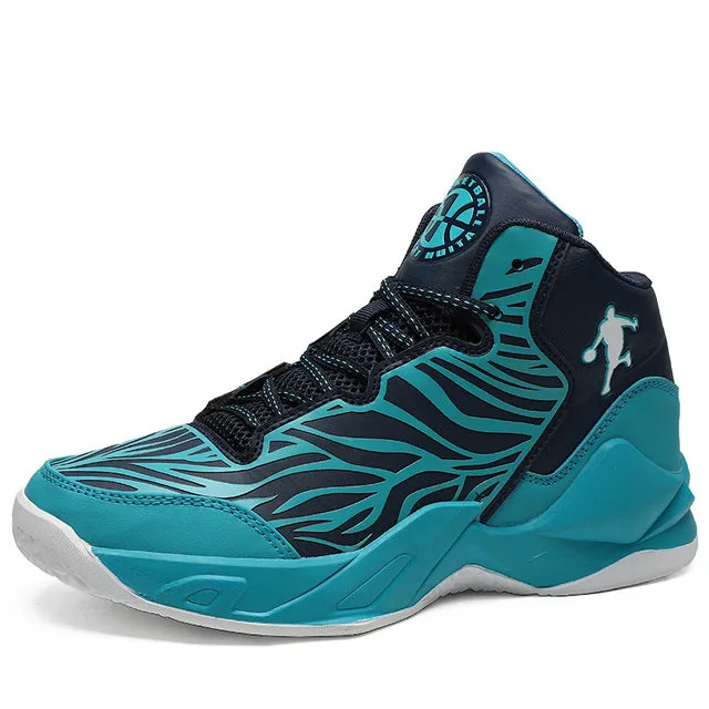 Basketball Shoes Men High-top Sports Air Cushion Jordan Basketball Athletic Mens Shoes Comfortable Breathable Retro Sneakers