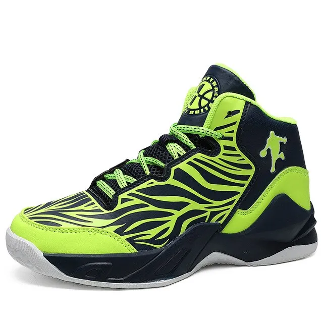 Basketball Shoes Men High-top Sports Air Cushion Jordan Basketball Athletic Mens Shoes Comfortable Breathable Retro Sneakers