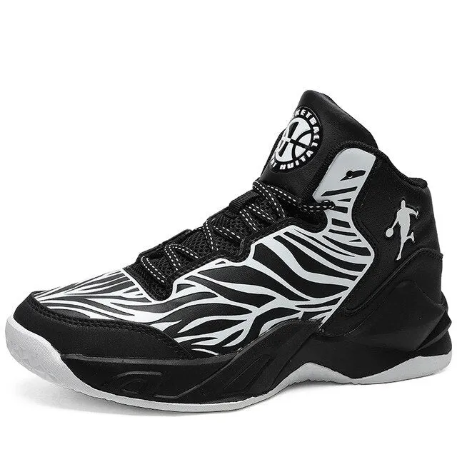 Basketball Shoes Men High-top Sports Air Cushion Jordan Basketball Athletic Mens Shoes Comfortable Breathable Retro Sneakers