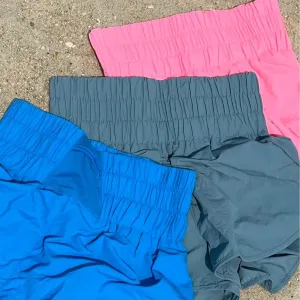 Beach Run High Waisted Running Shorts Quick-Dry Sport Athletic Workout Active Shorts with Back Pocket | Cottage Beach