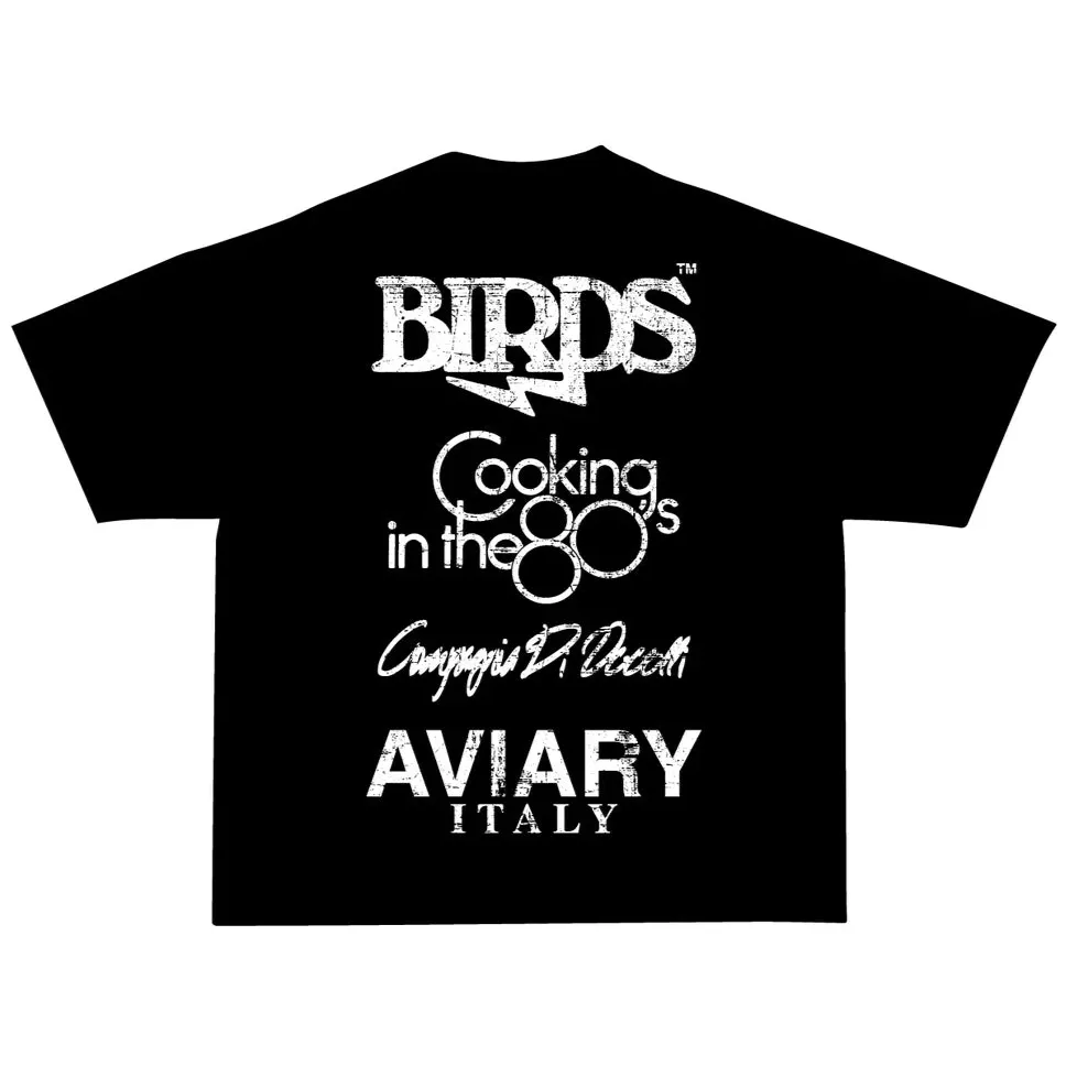 Birds "Stained Glass" Onyx Oversized Ultra Premium S/S T-Shirt