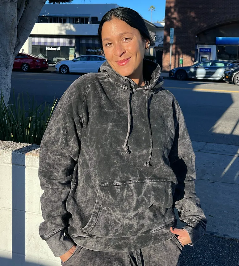 Black Acid Wash Hoodie